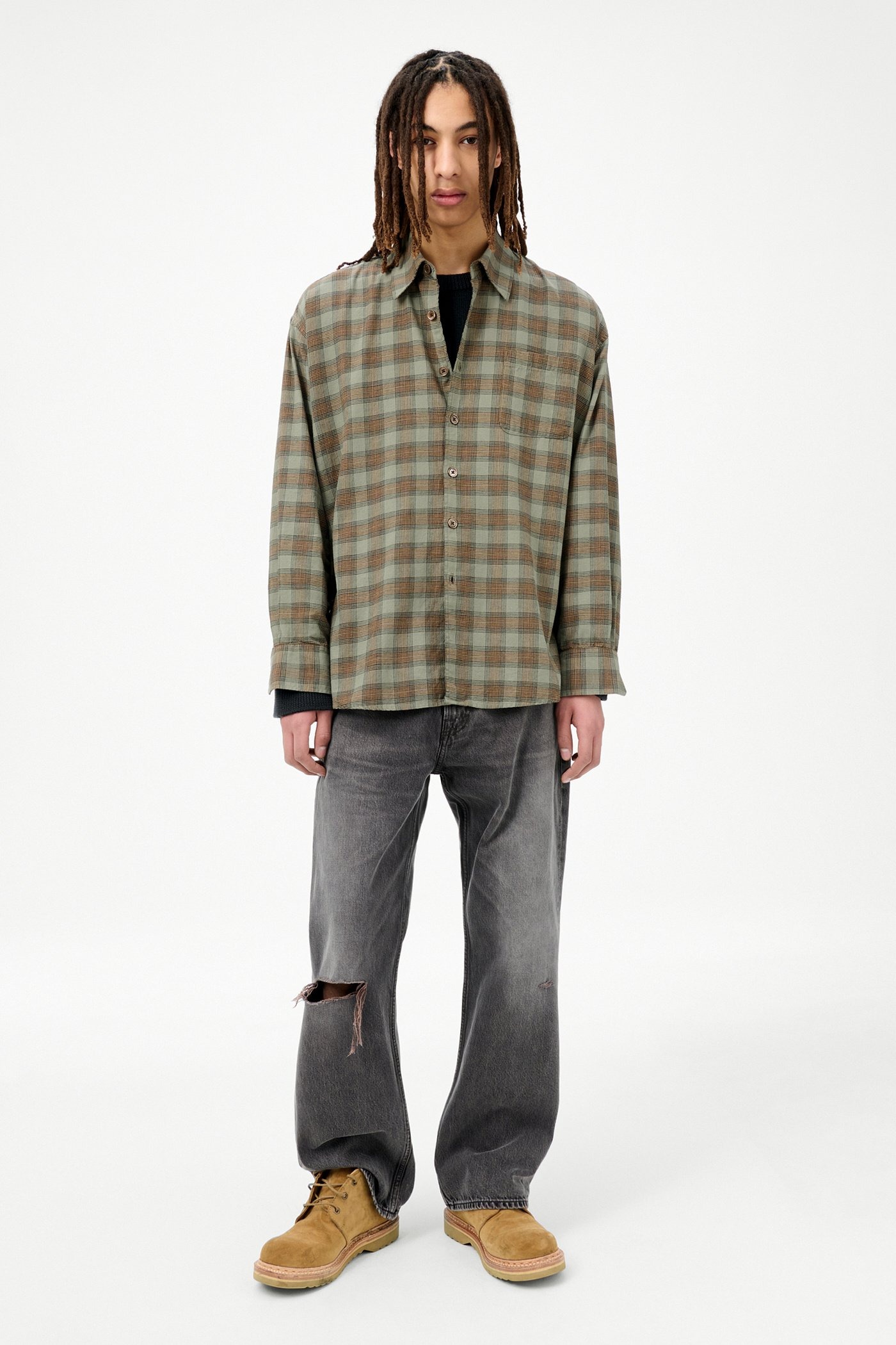 Our Legacy Borrowed Shirt In Burgundy