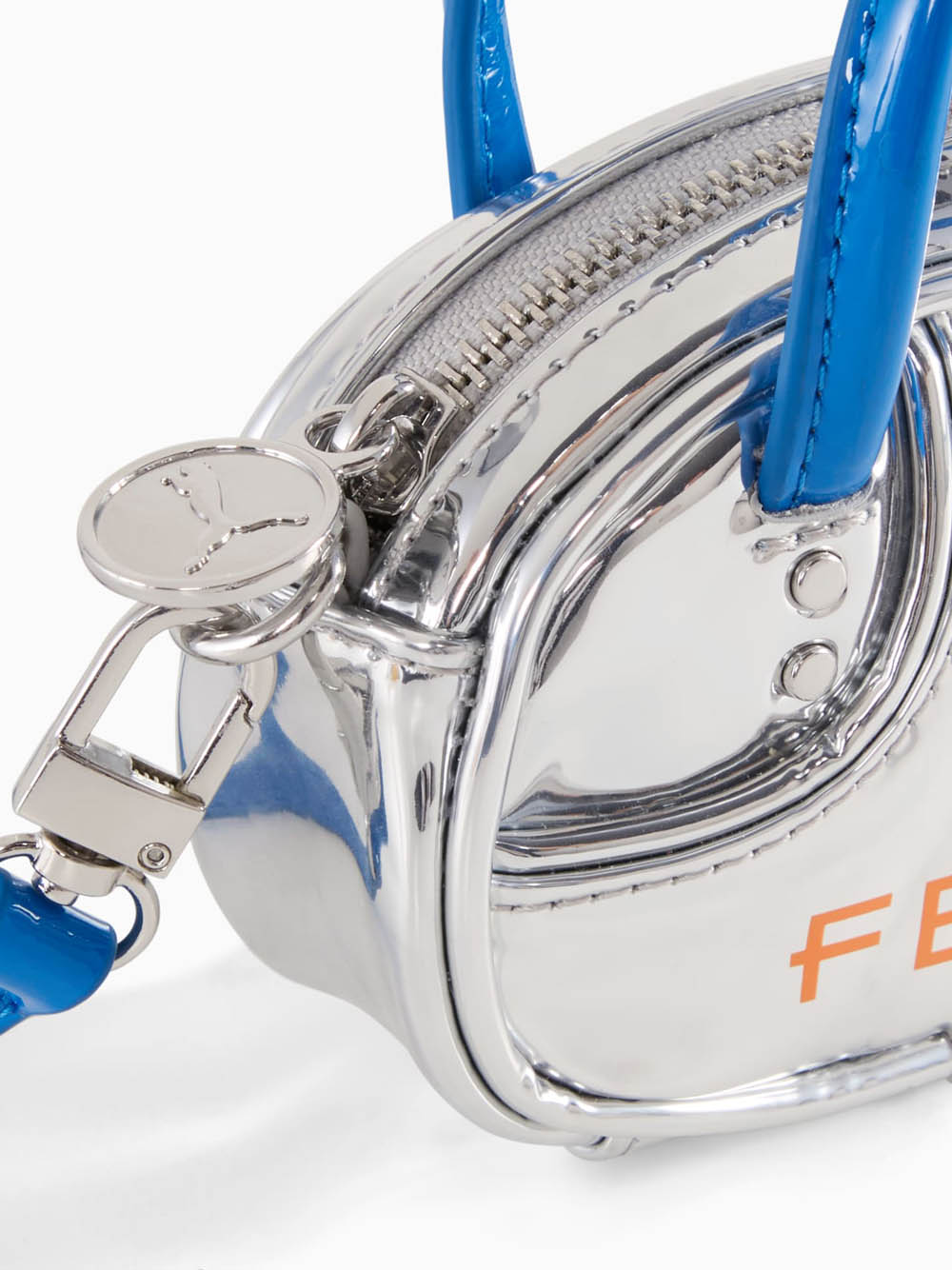 Puma Pocket Bag Woman Silver In Blue