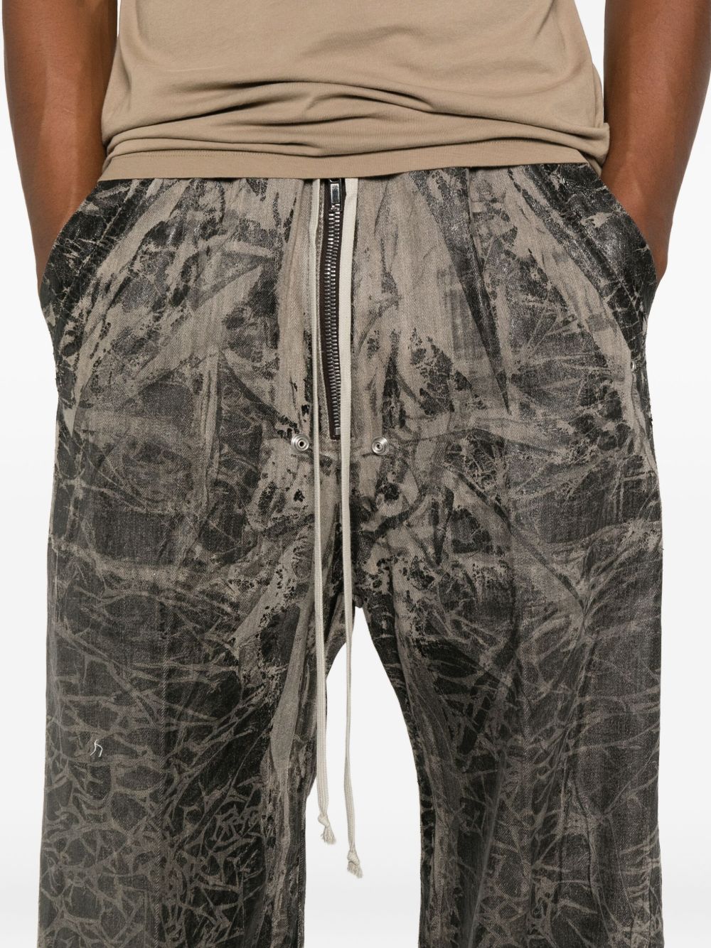 Rick Owens Drkshdw Geth Belas Pants In Gray
