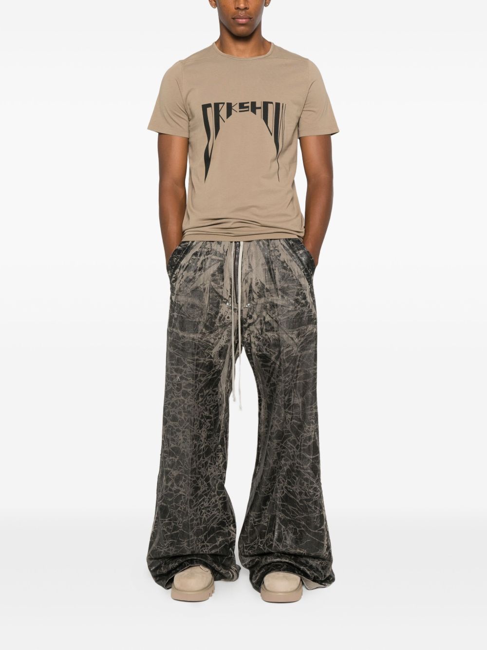 Rick Owens Drkshdw Geth Belas Pants In Gray