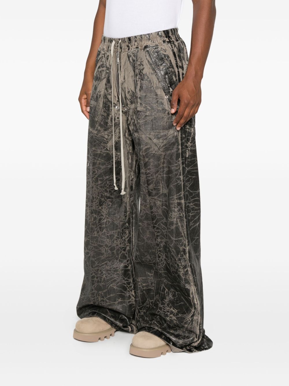 Rick Owens Drkshdw Geth Belas Pants In Gray