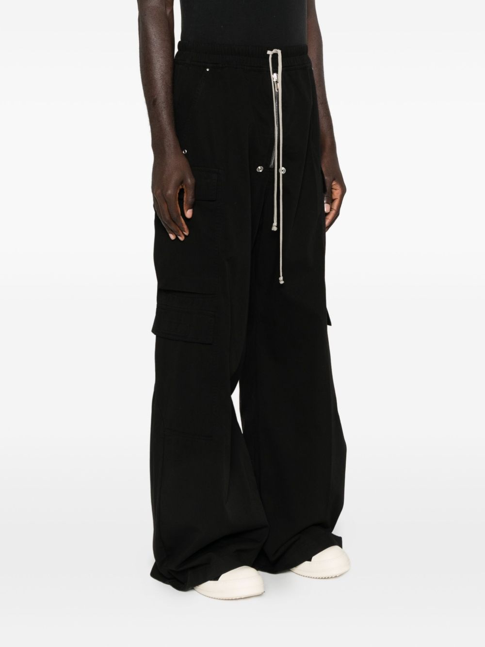 Rick Owens Drkshdw Double Jumbo Belas Cargo Trousers In Black