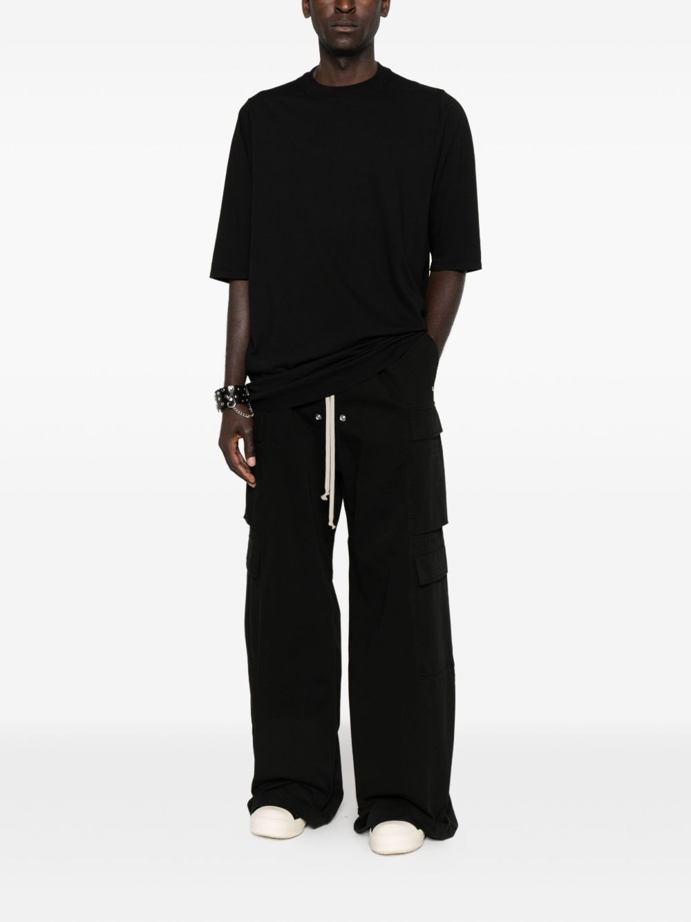 Rick Owens Drkshdw Double Jumbo Belas Cargo Trousers In Black