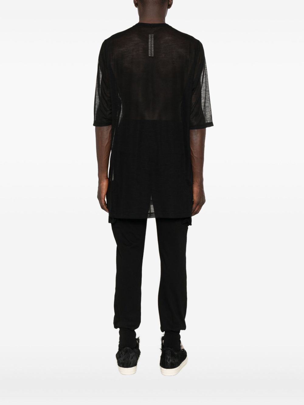 Rick Owens Jumbo Ss T In Black