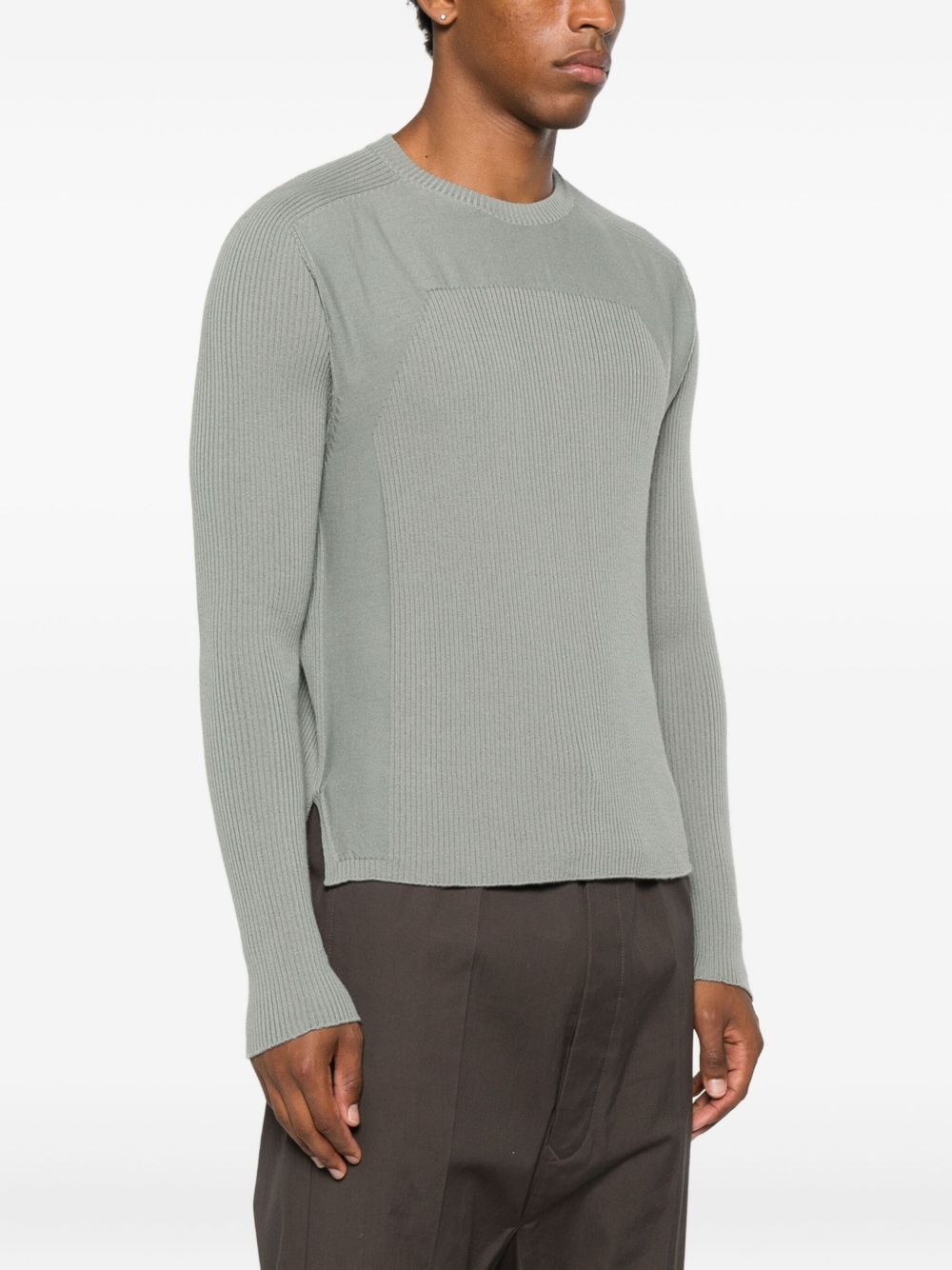 Rick Owens Ribbed Geo In Green