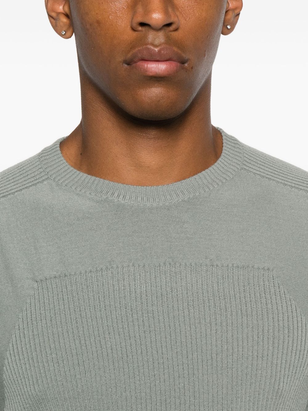Rick Owens Ribbed Geo In Green