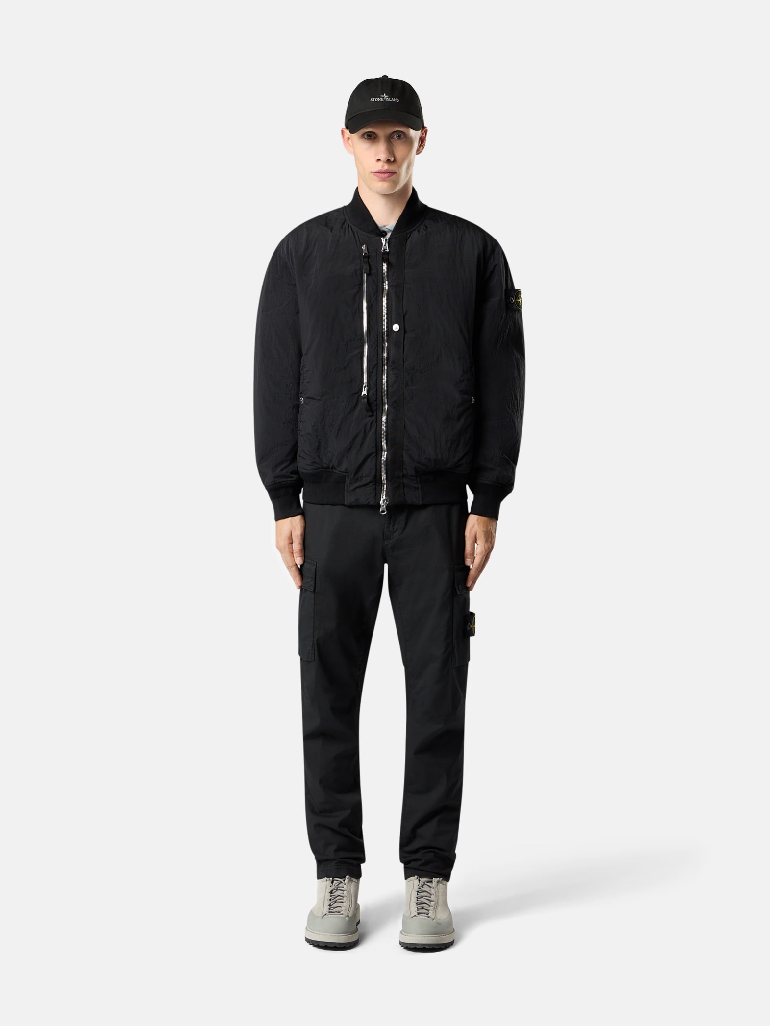 Stone Island Supima Cotton Stretch-tc Pants In Black