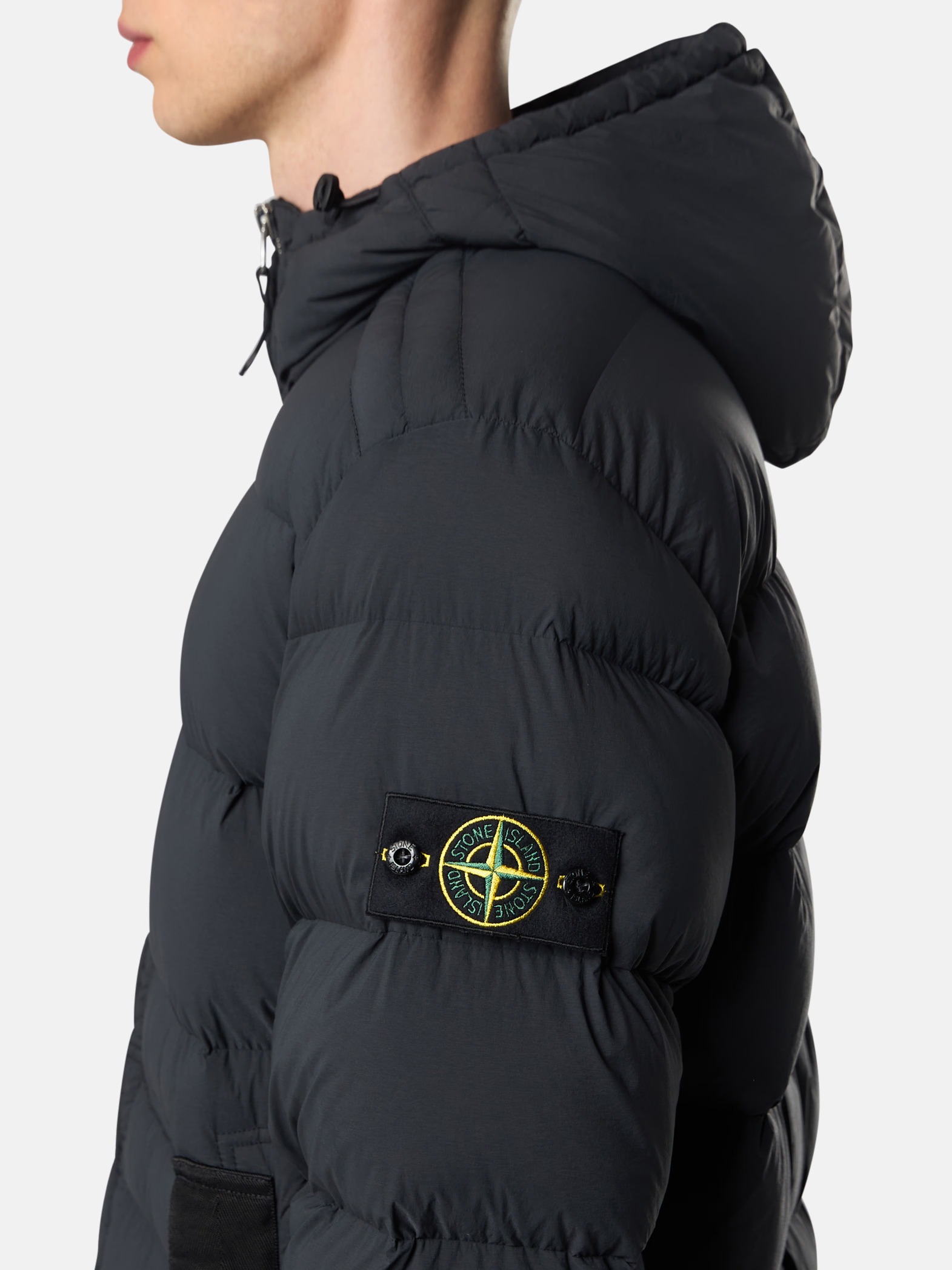 Stone Island Seamless Tunnel Down-tc In Black