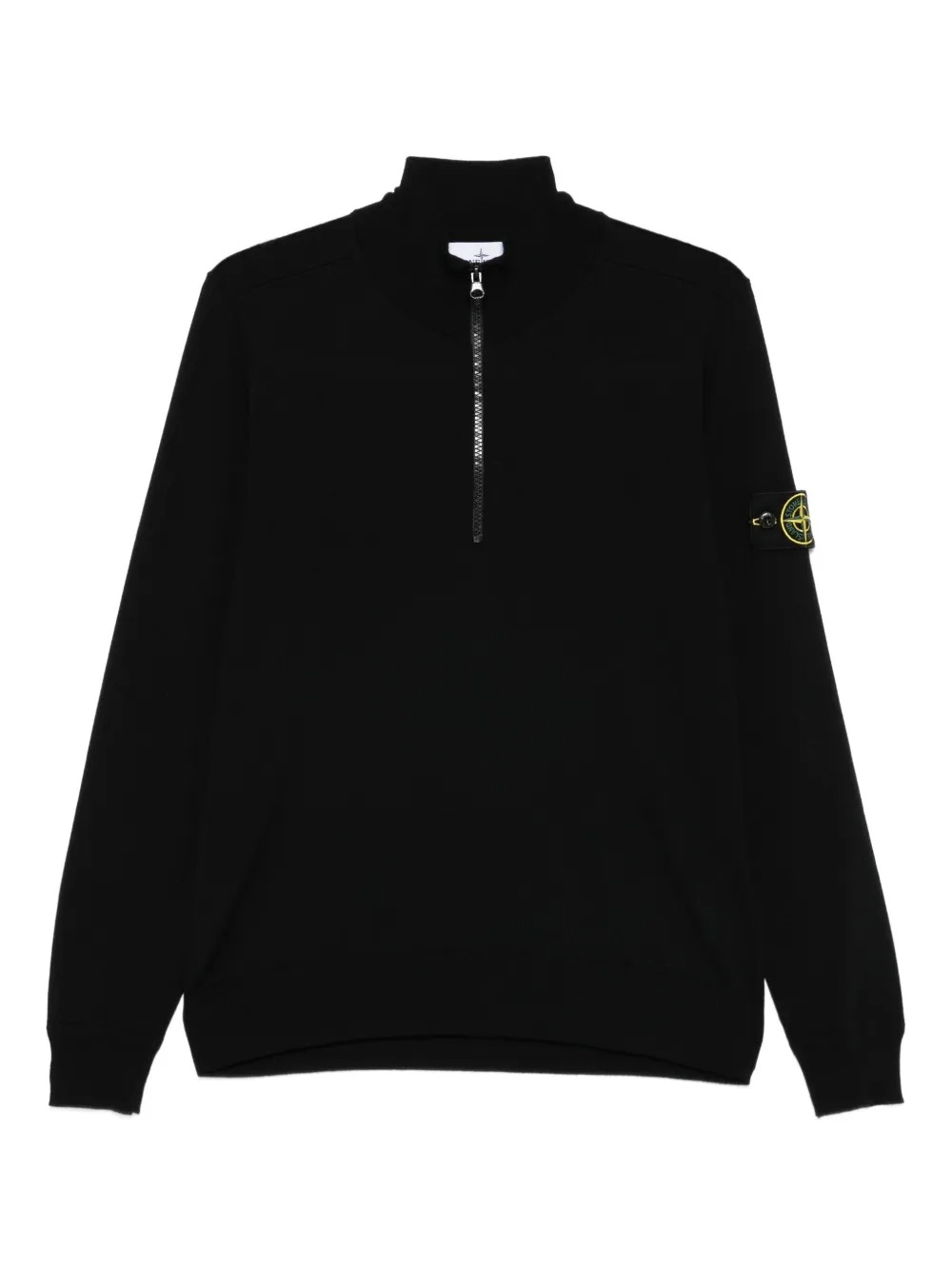 maglione half-zip uomo nero STONE ISLAND d —