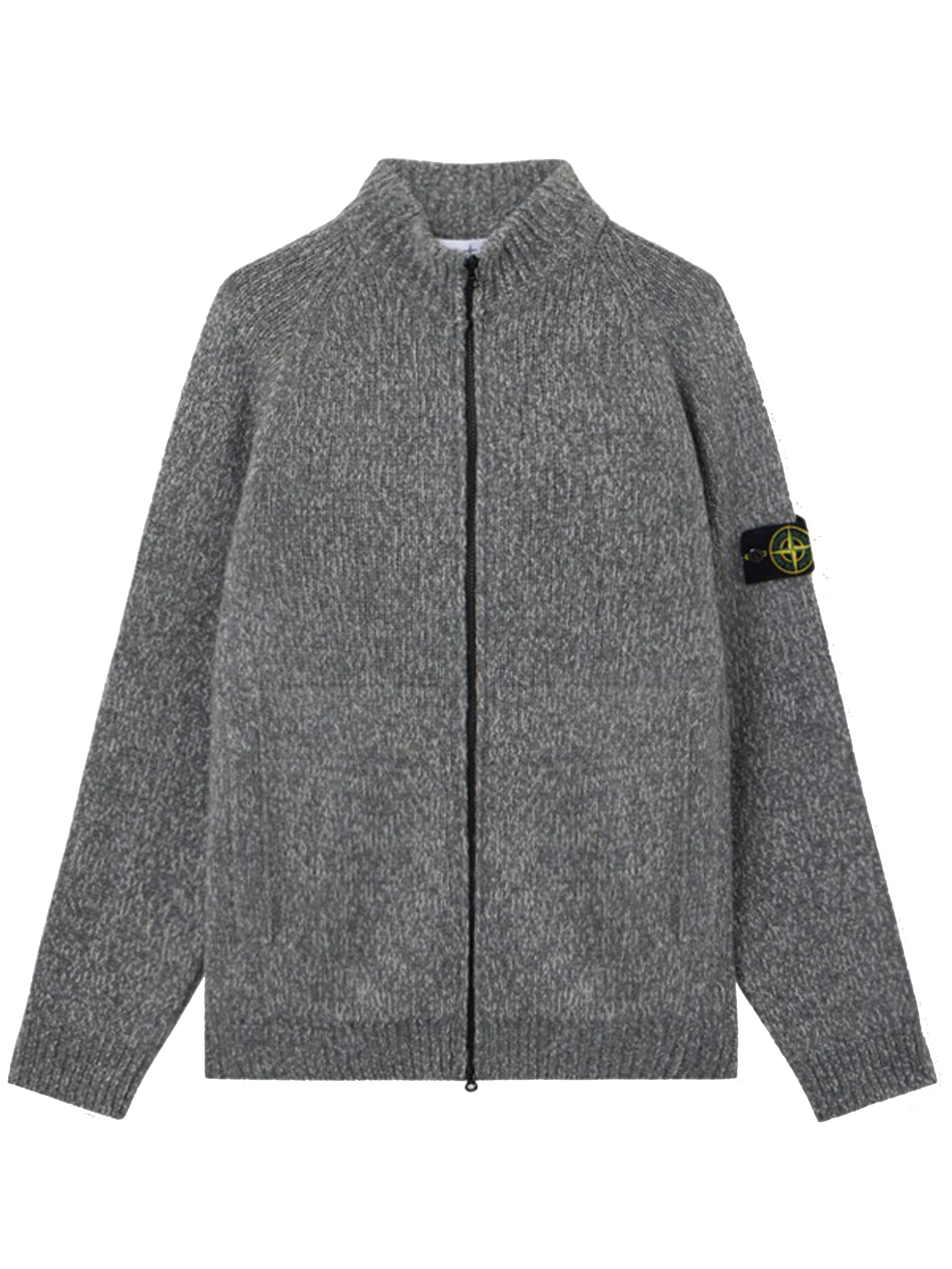 Stone Island Fancy Yarn Sweater In Gray
