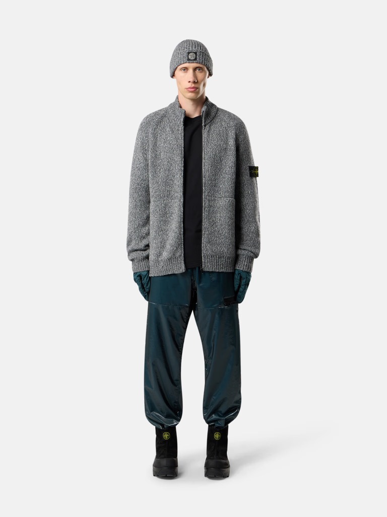 Stone Island Fancy Yarn Sweater In Gray