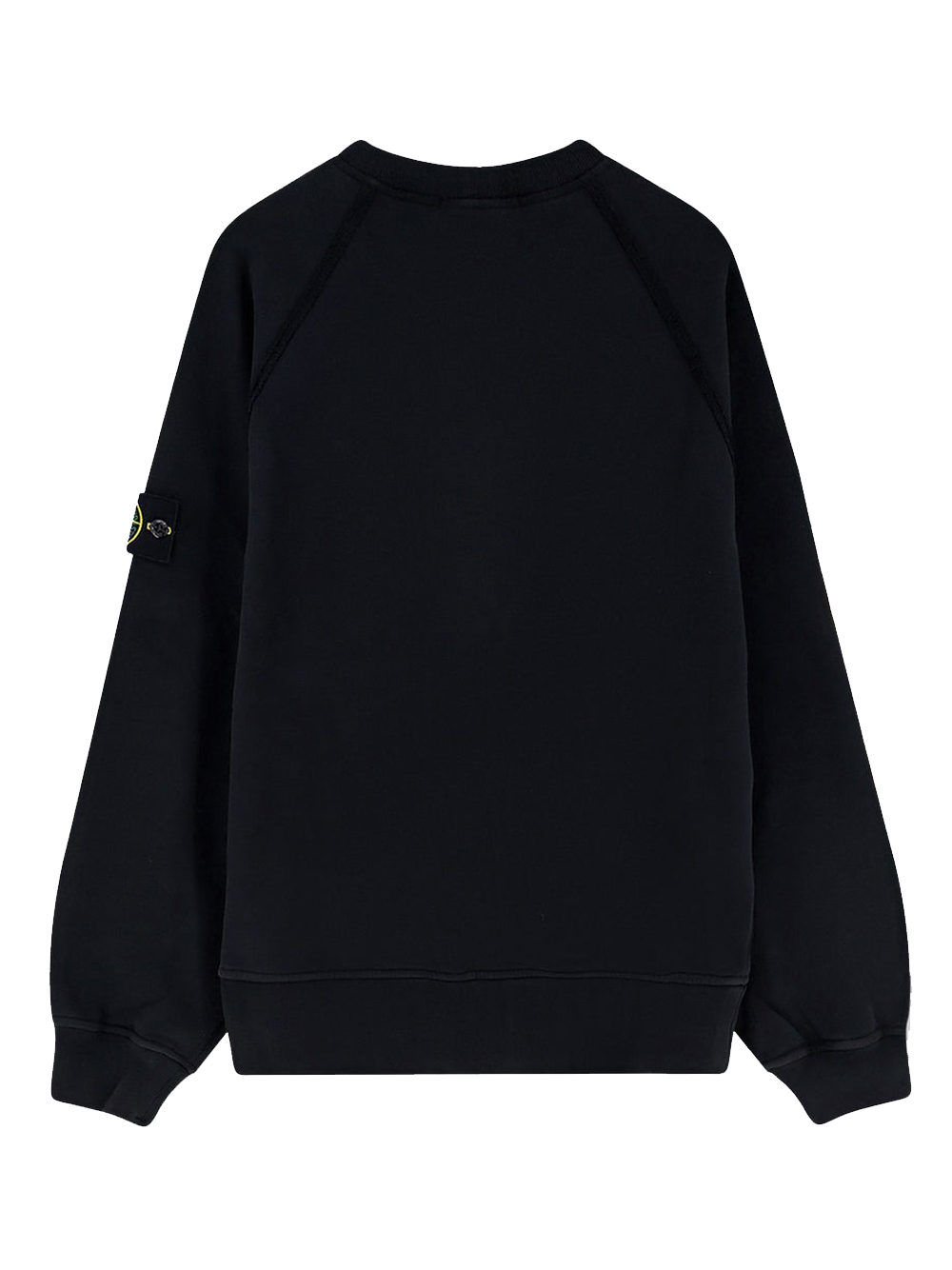 Stone Island Cotton Fleece Sweatshirt In Black