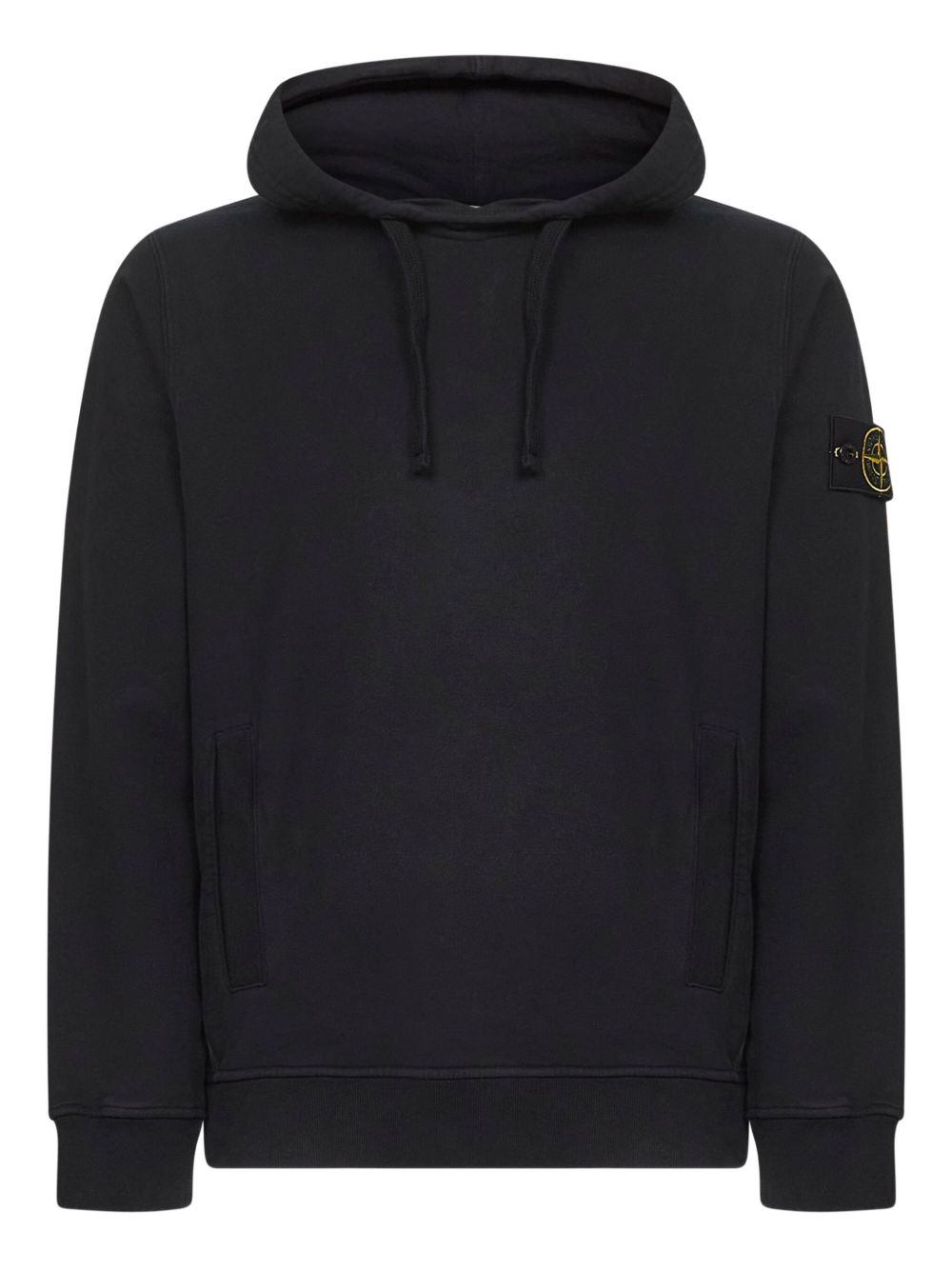 Stone Island Brushed Organic Cotton In Black