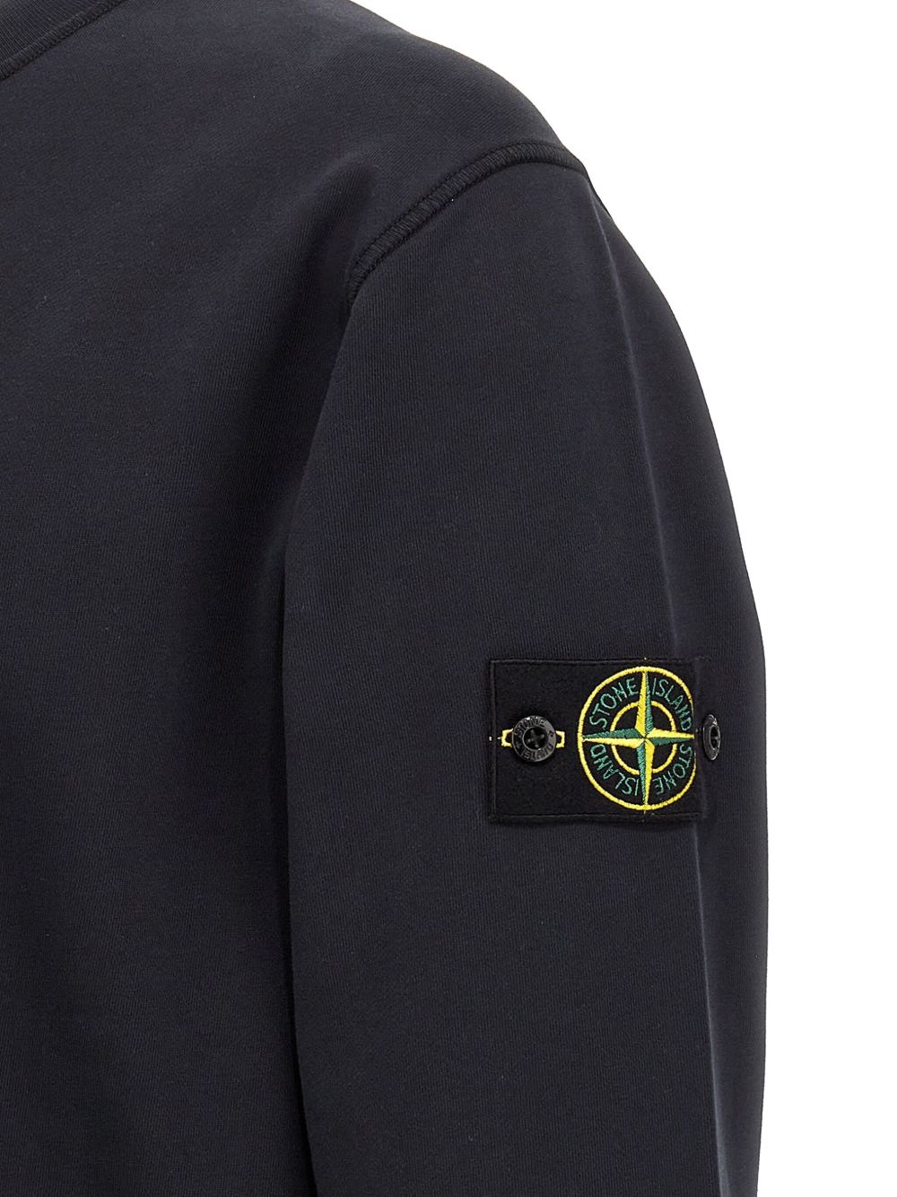Stone Island Crew Nek Sweatshirt In Blue