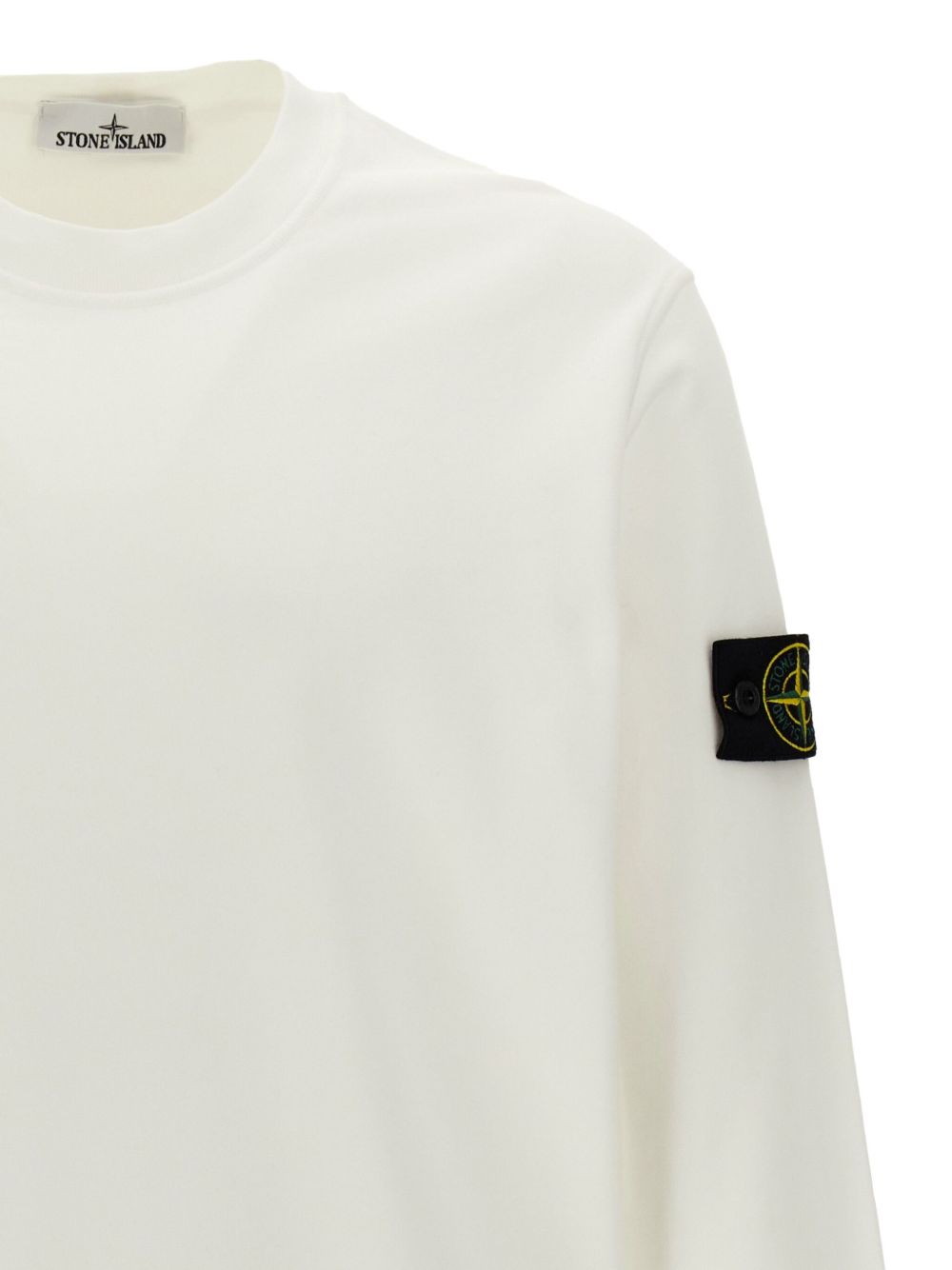 Stone Island Crew Nek Sweatshirt In Neutral