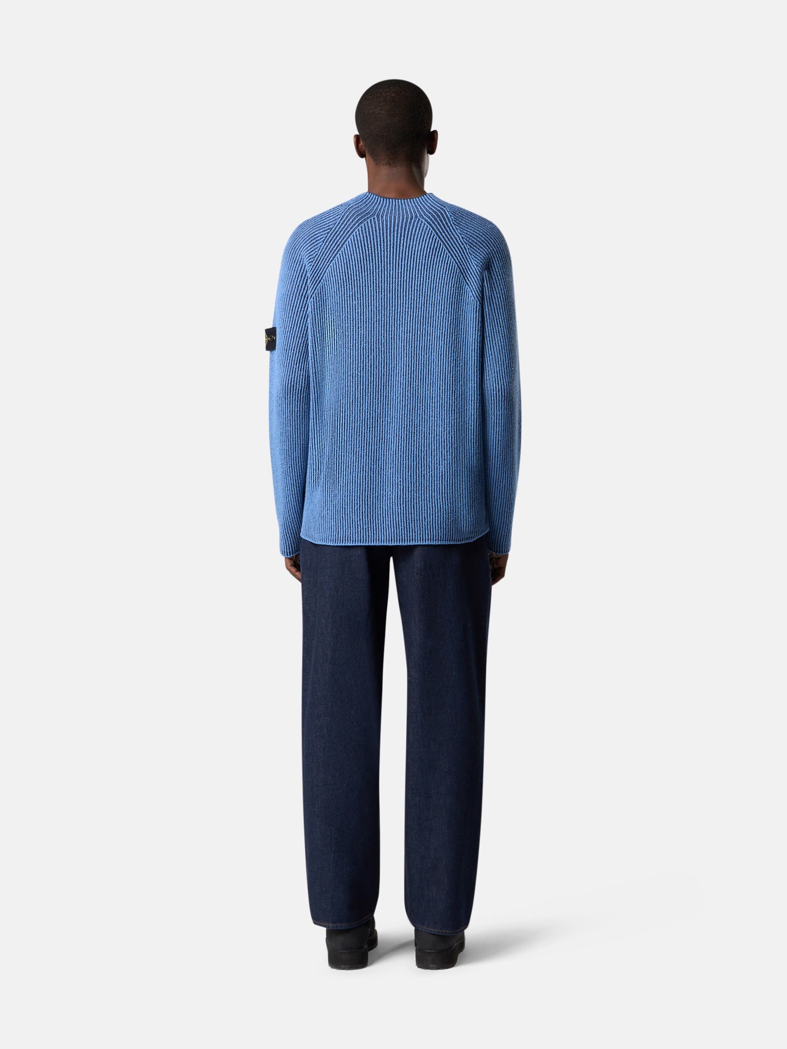 Stone Island Indigo Denim-rinsed Jeans In Blue