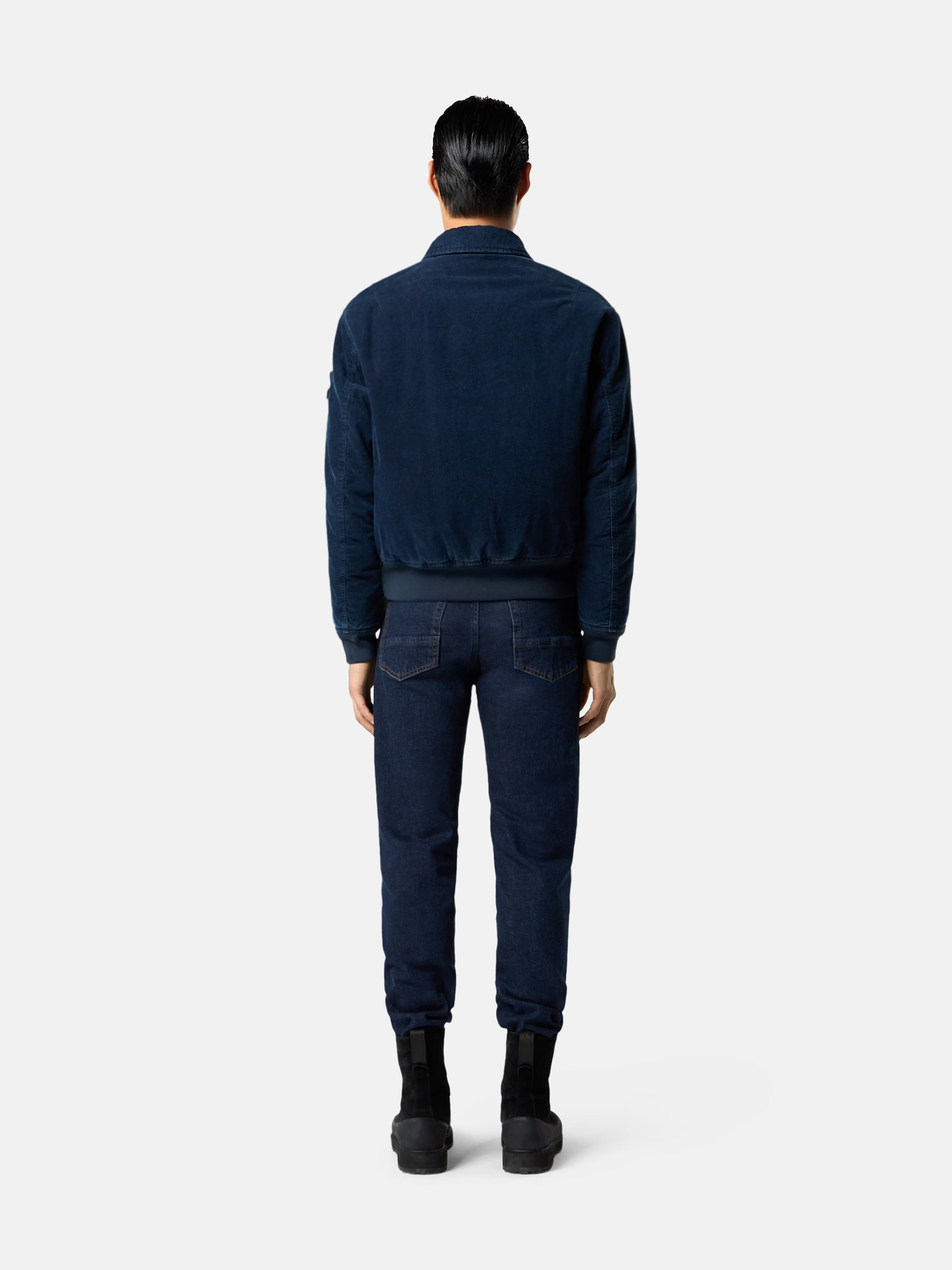 Stone Island Stretch Indigo Denim-rinsed Jeans In Blue