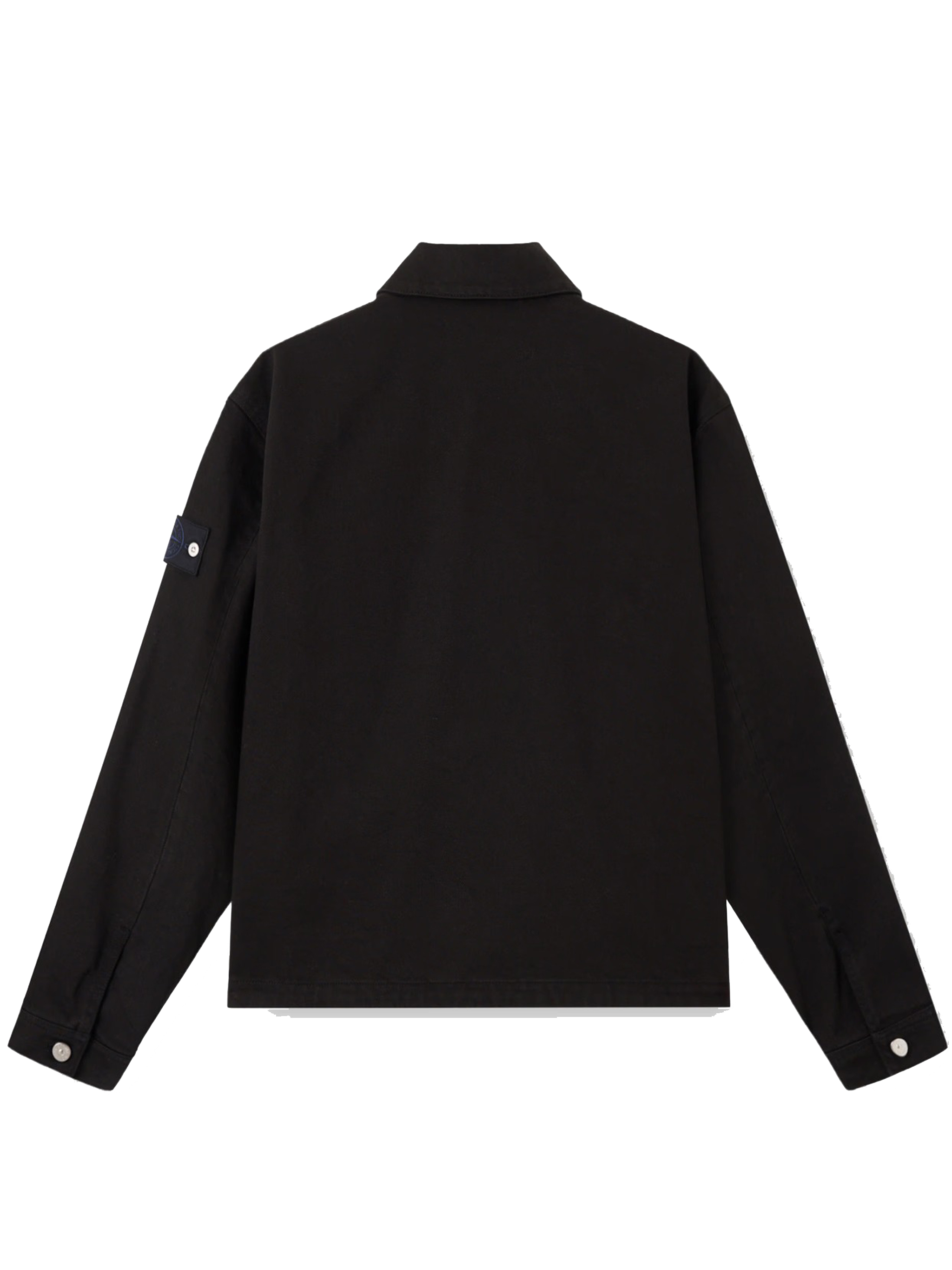 Stone Island Bull Denim-tc Jacket In Black