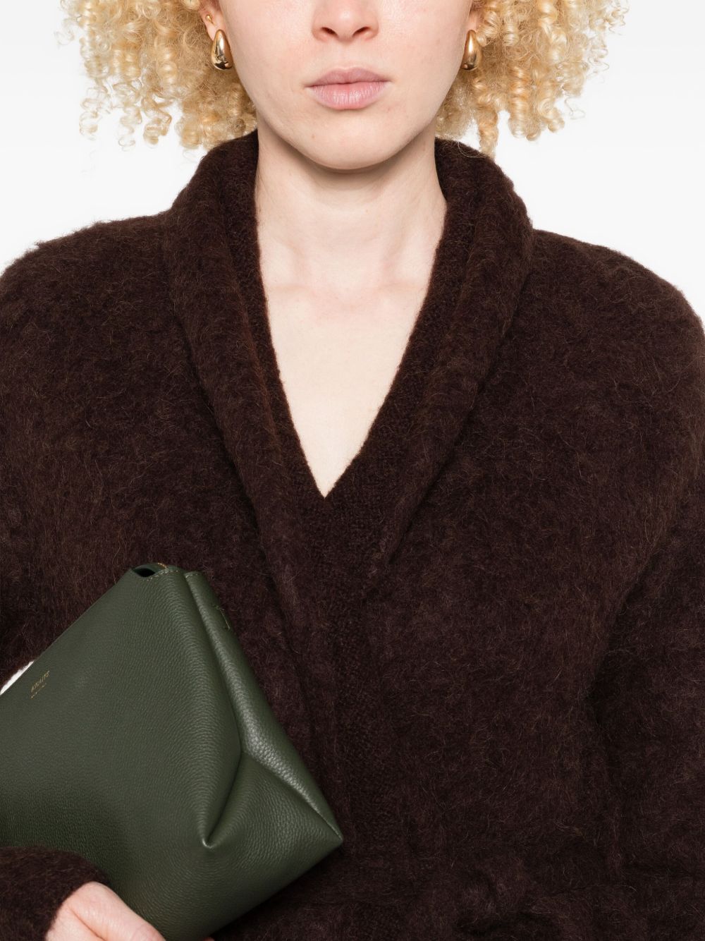 Uma Wang Over Cardigan Woman Army Green In Green