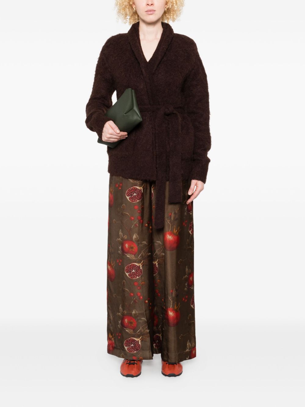 Uma Wang Over Cardigan Woman Army Green In Green