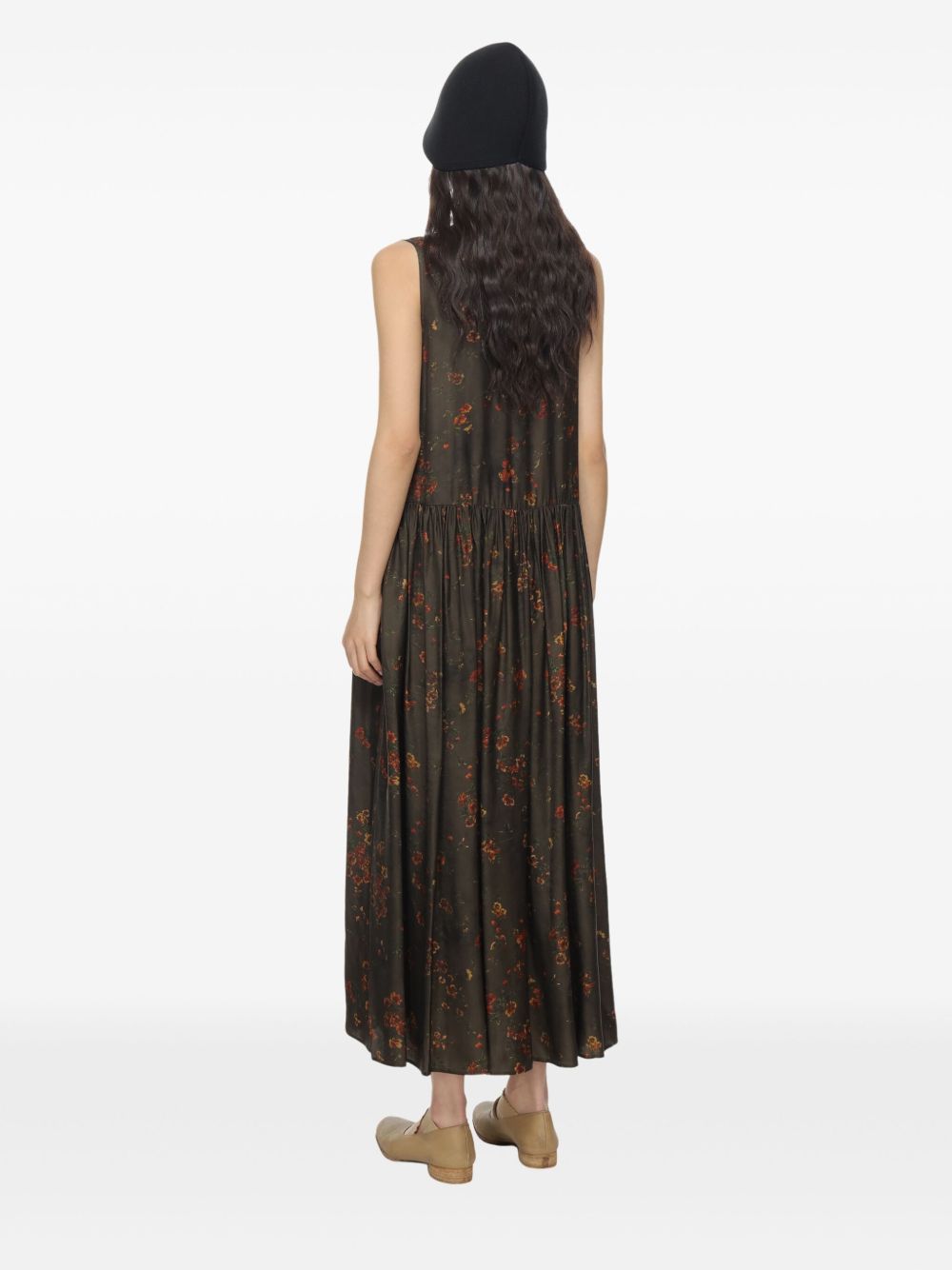 Uma Wang Ardal Dress Woman Tobacco In Brown