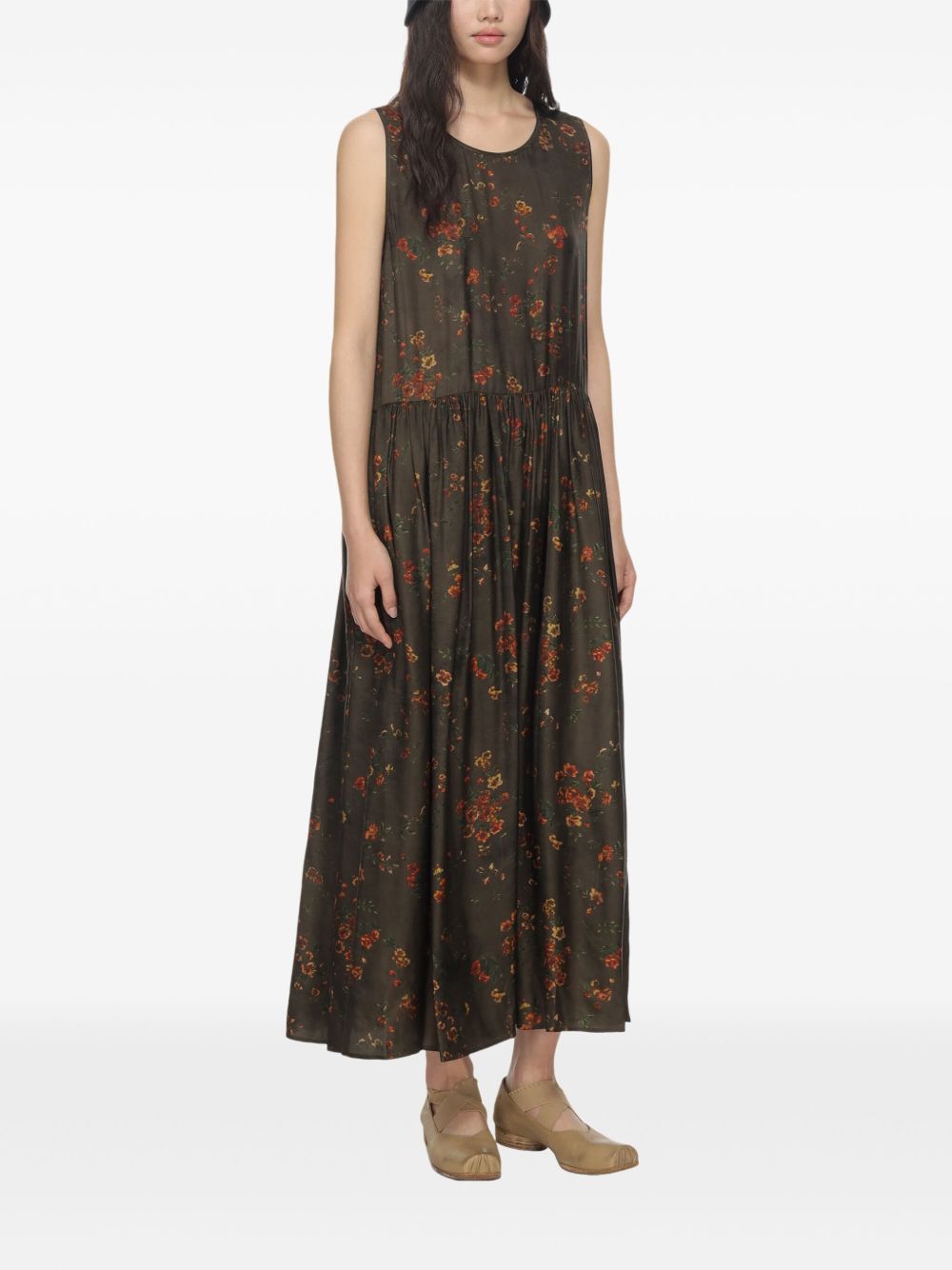 Uma Wang Ardal Dress Woman Tobacco In Brown