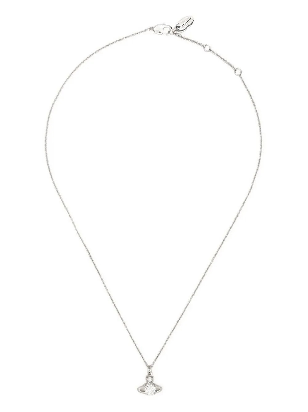 Vivienne Westwood Reina Pendent Necklace Woman Platinum In Metallic