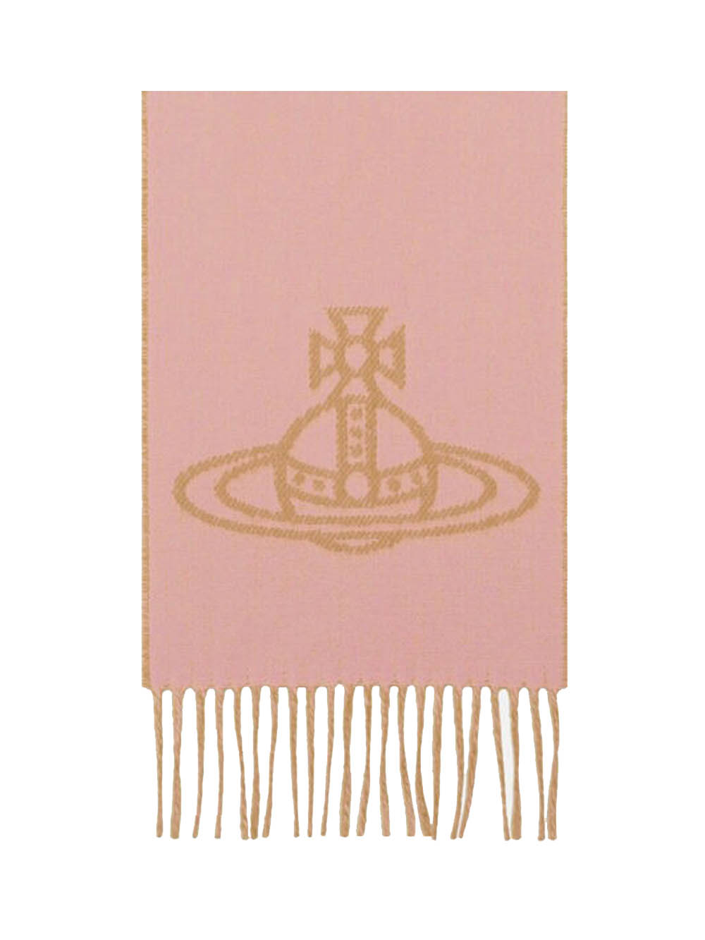 Vivienne Westwood Single Orb Double Scarf In Pink
