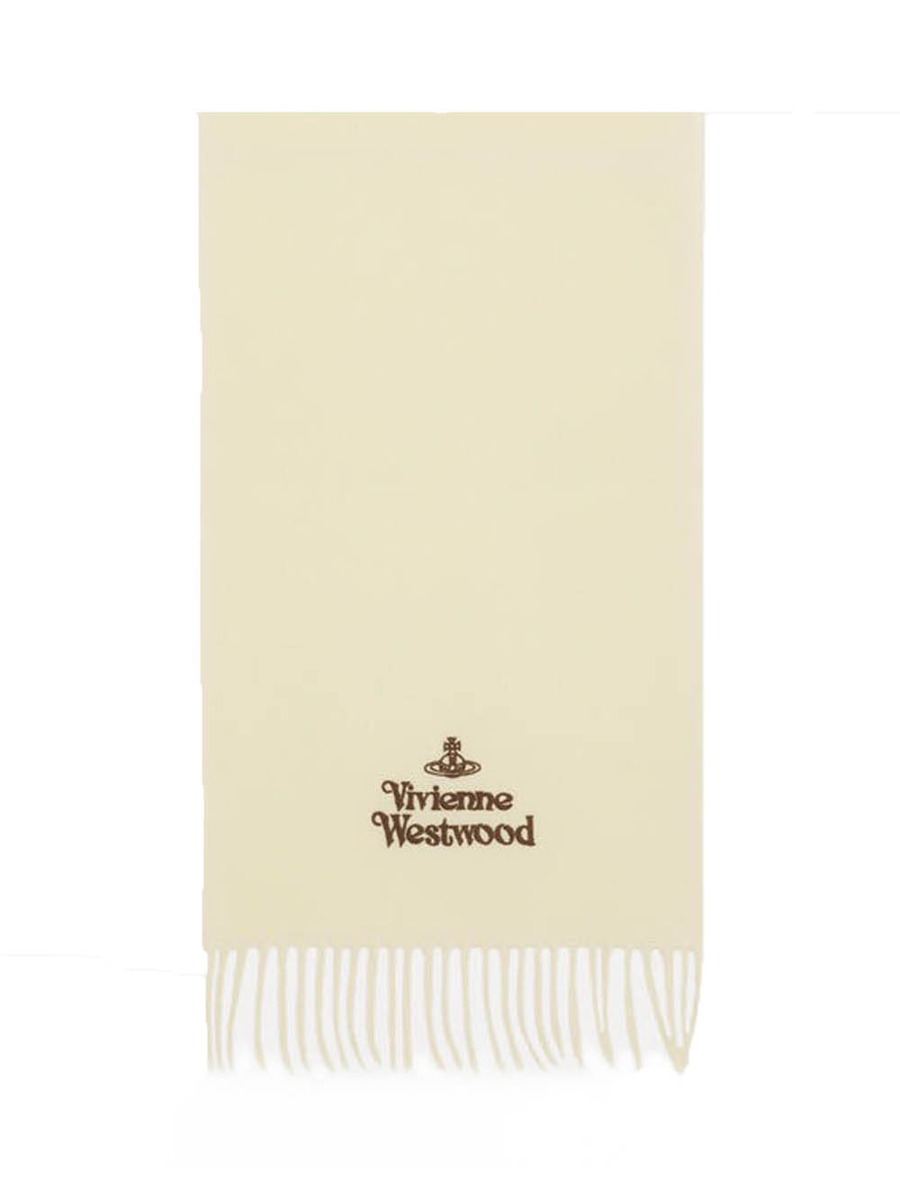 Vivienne Westwood Embroidered Scarf In Neutral