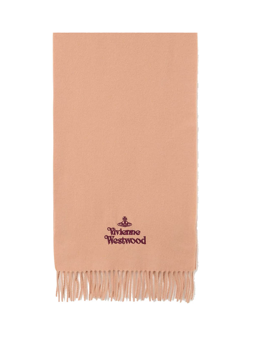 Vivienne Westwood Embroidered Scarf In Pink