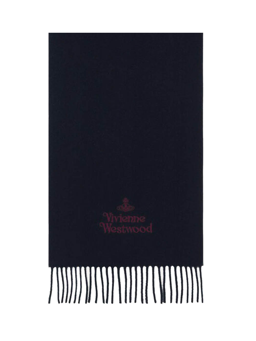 Vivienne Westwood Embroidered Scarf In Black