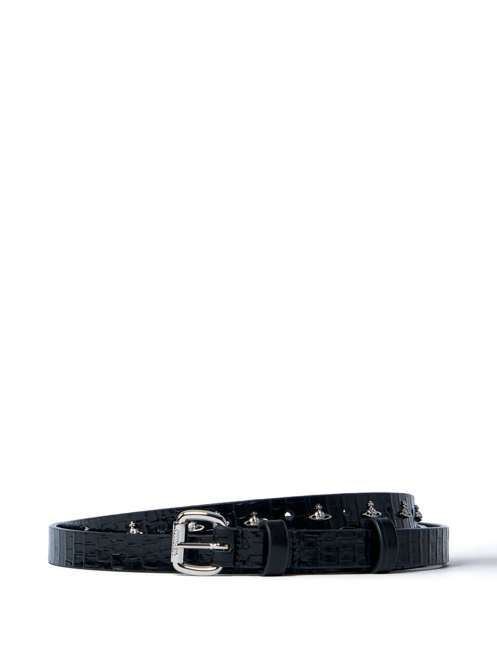 Vivienne Westwood Mini Alex Orb Stud Belt Woman Black