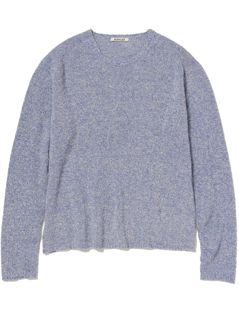 Auralee Airy Silk Wool Knit In Blue