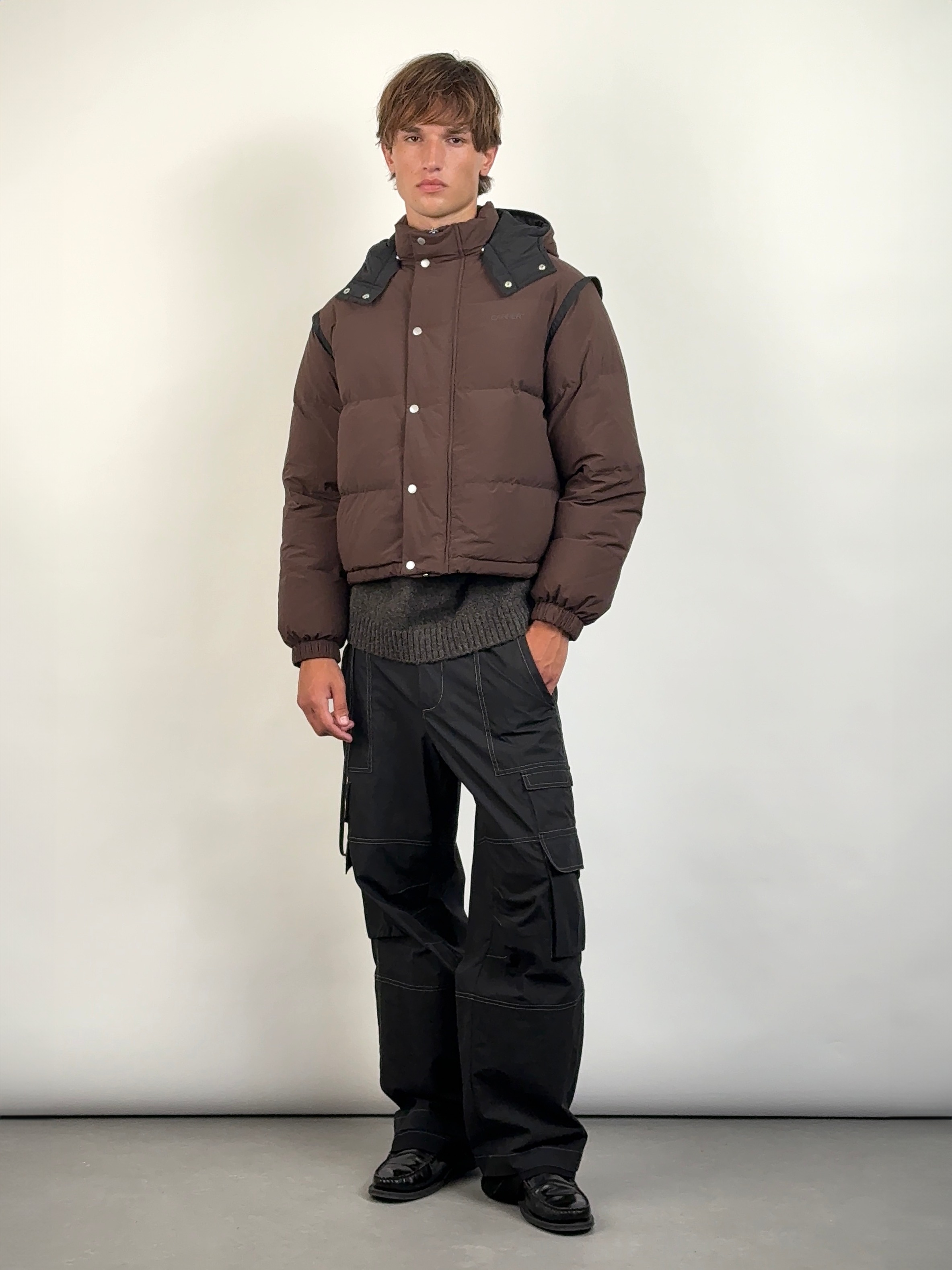 Carrer Crosby Puffer Jacket In Brown