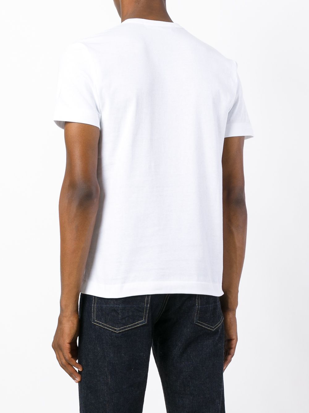 Comme Des Garçons Play Printed And Embroidered T-shirt In White