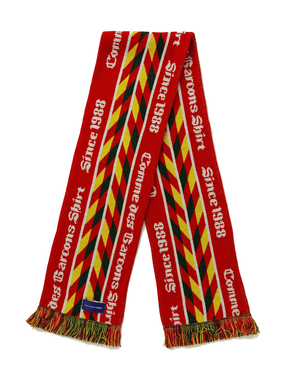 Comme Des Garçons Shirt 1988 Wovwn Scarf In Red