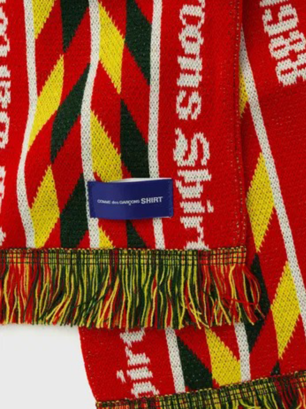 Comme Des Garçons Shirt 1988 Wovwn Scarf In Red