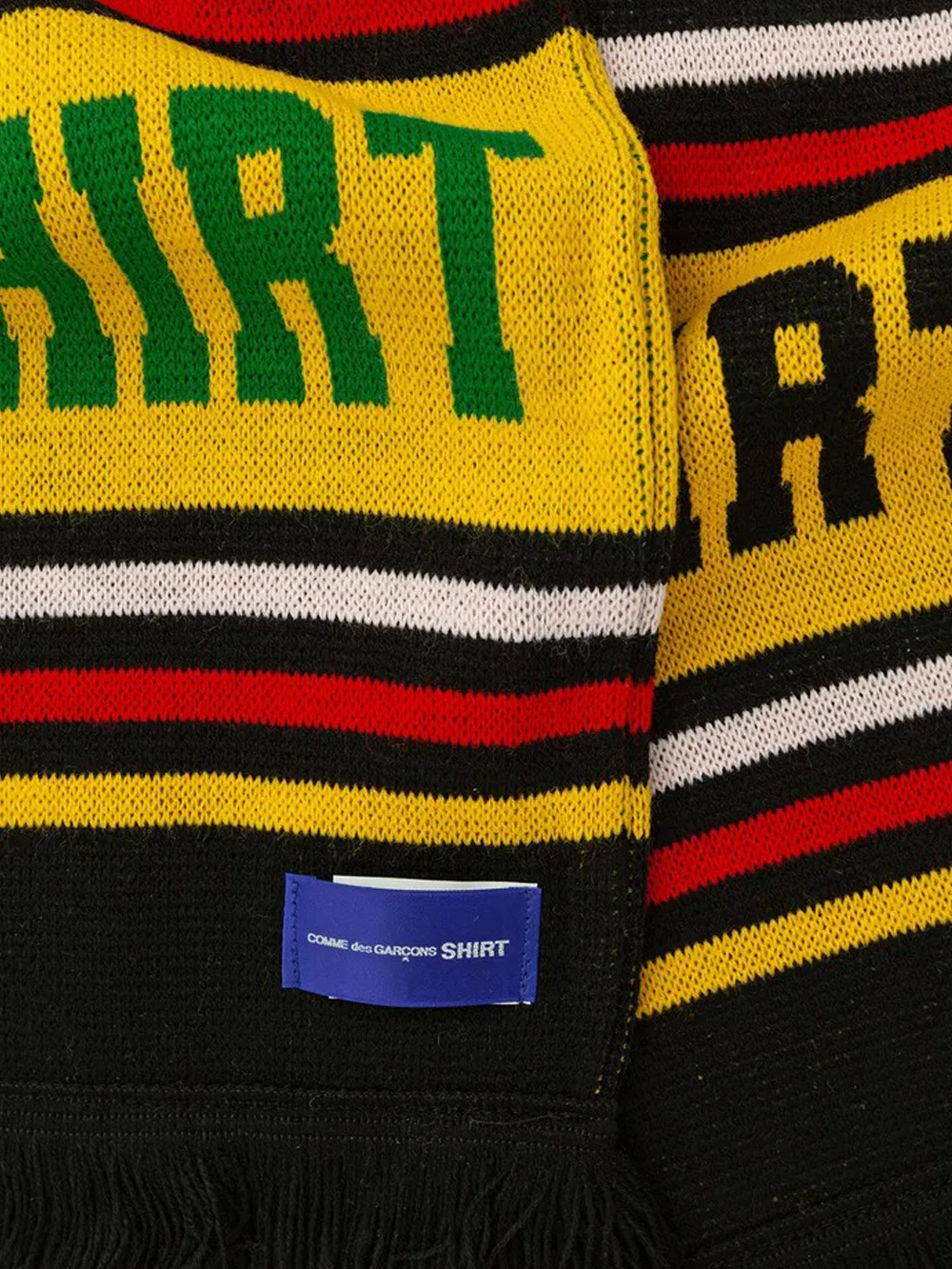 Comme Des Garçons Shirt 1988 Wovwn Scarf In Yellow