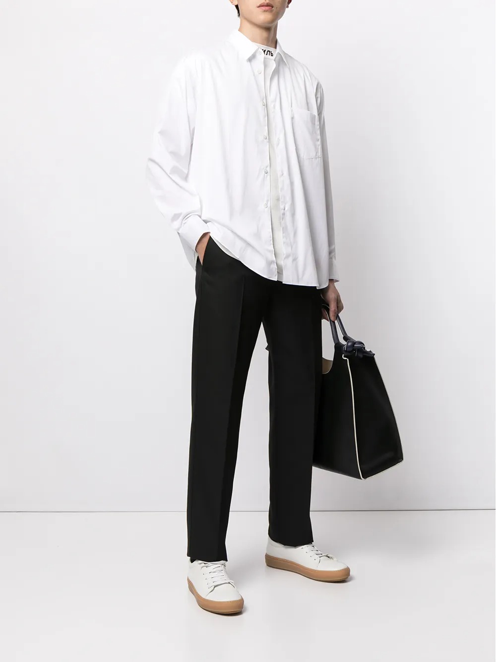 Comme Des Garçons Shirt Woven Shirt In White
