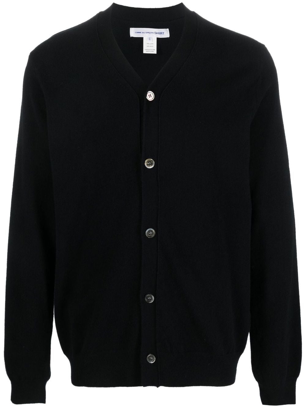 Comme Des Garçons Shirt Cardigan Knit In Black