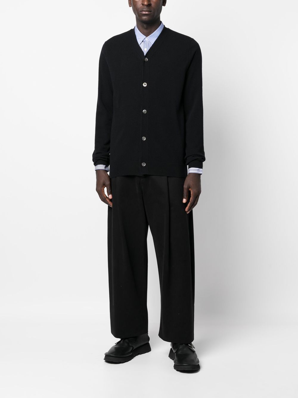 Comme Des Garçons Shirt Cardigan Knit In Black