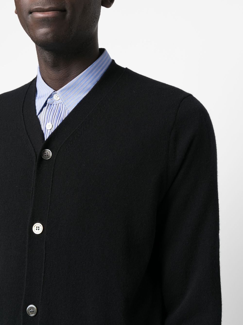 Comme Des Garçons Shirt Cardigan Knit In Black