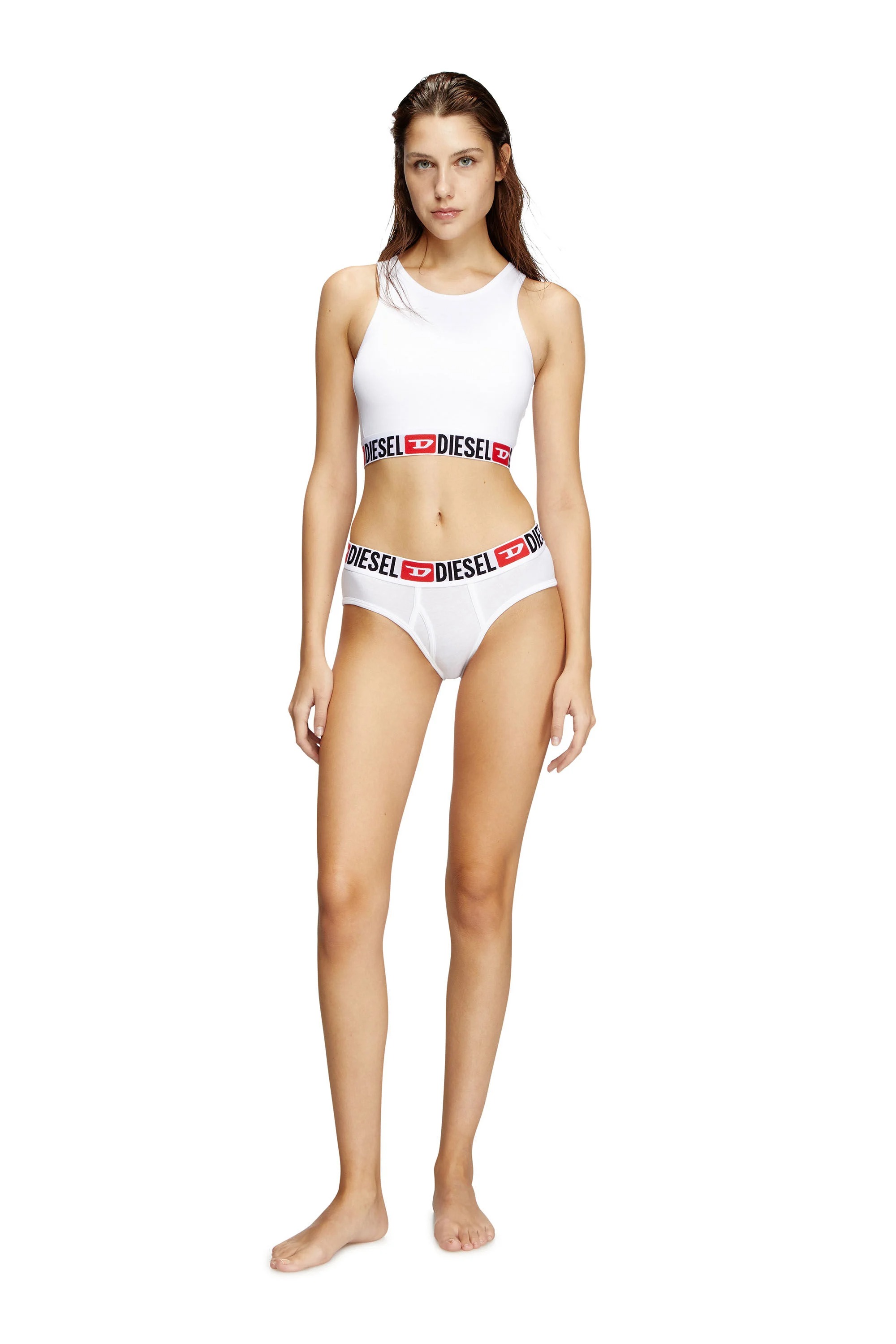Diesel Sandra D-core Woman White In White