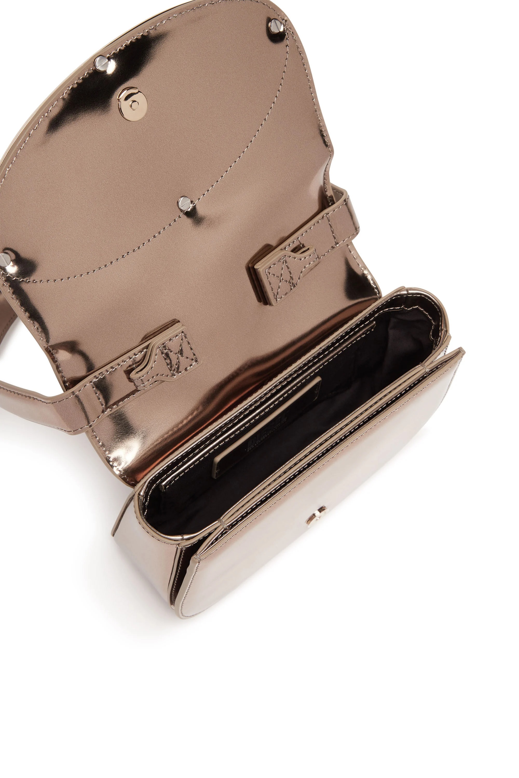 Diesel 1dr Shoulder Bag Woman Bronze In Gold