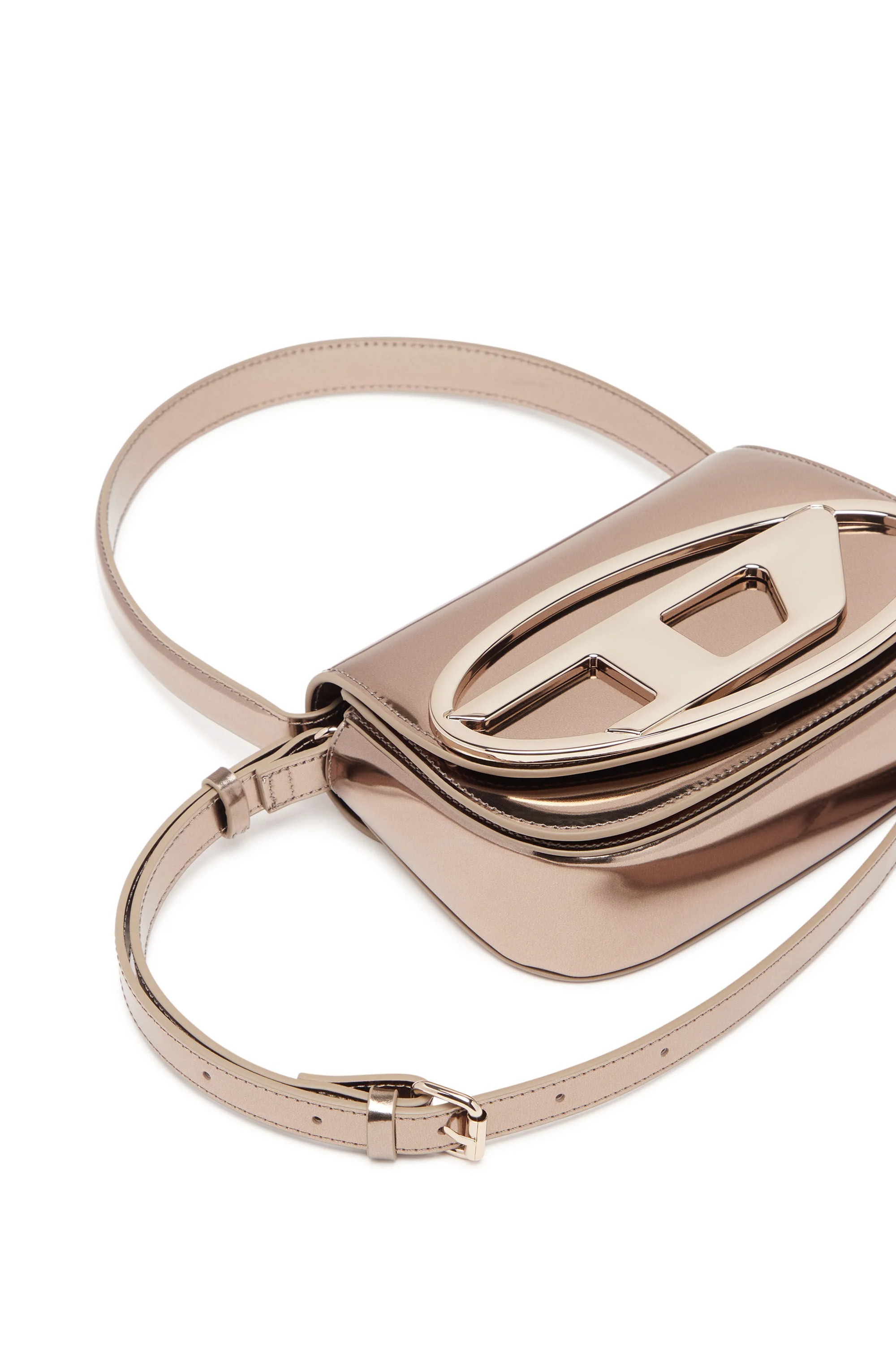 Diesel 1dr Shoulder Bag Woman Bronze In Gold