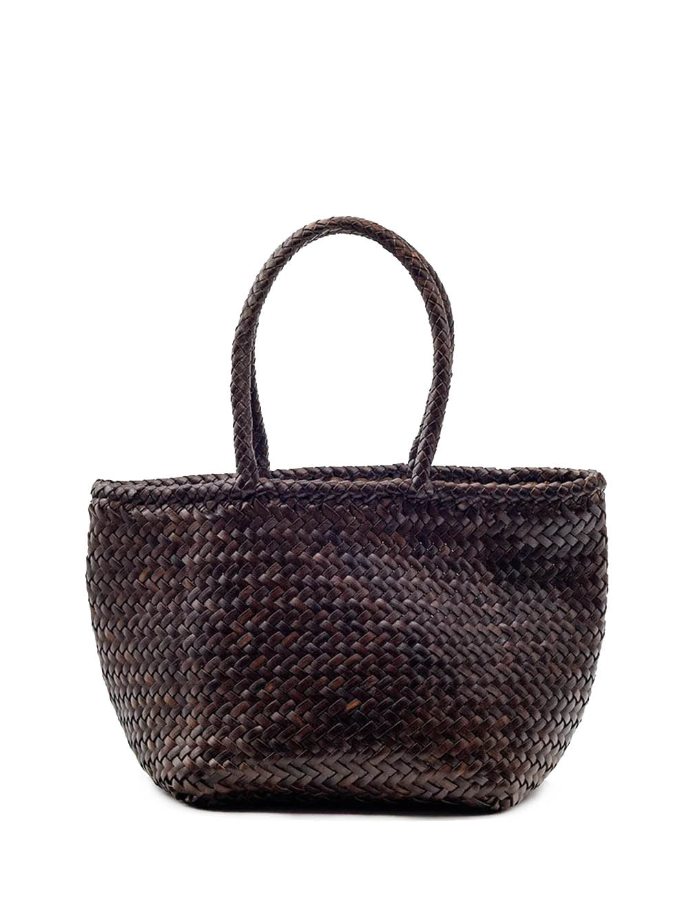 Dragon Diffusion Grace Basket Small Bag Woman Brown