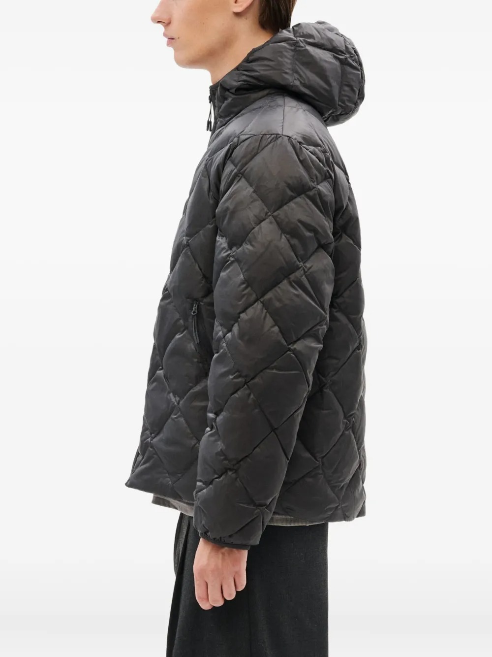 Hiking Patrol Base Lt Down Hooded Jacket In Gray