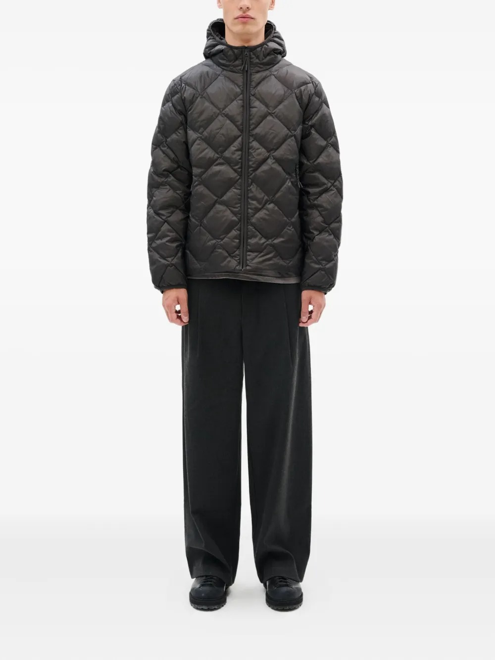 Hiking Patrol Base Lt Down Hooded Jacket In Gray