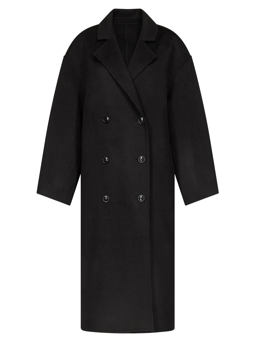 Loulou De Saison Borneo Coat Woman Black In Black