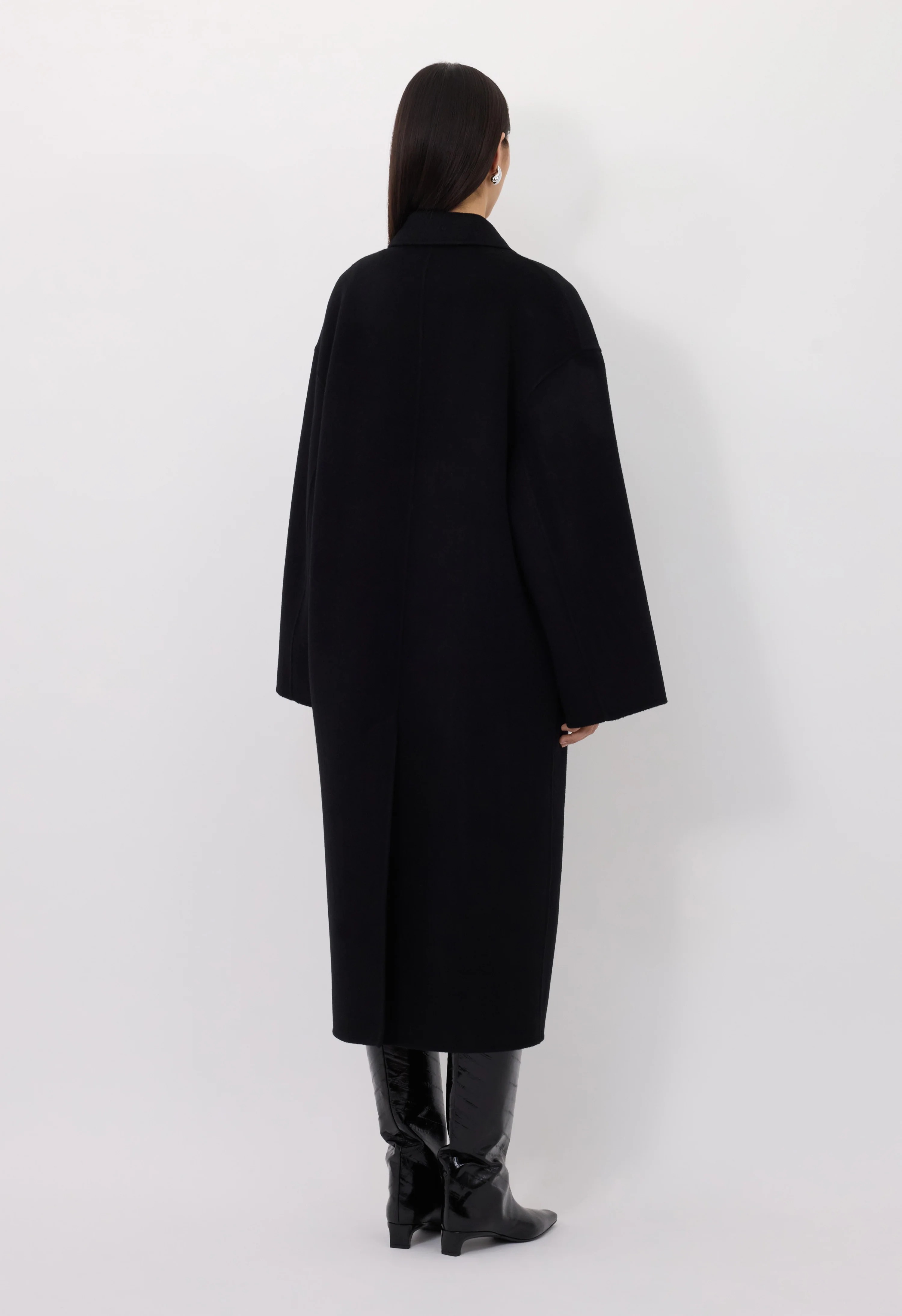 Loulou De Saison Borneo Coat Woman Black In Black
